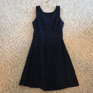 Navy blue lace dress